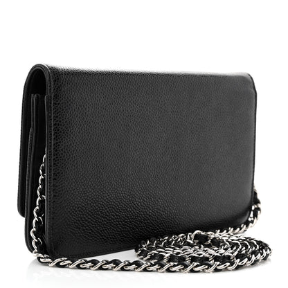 Chanel Caviar Timeless CC Wallet on Chain WOC Black 3 of 14