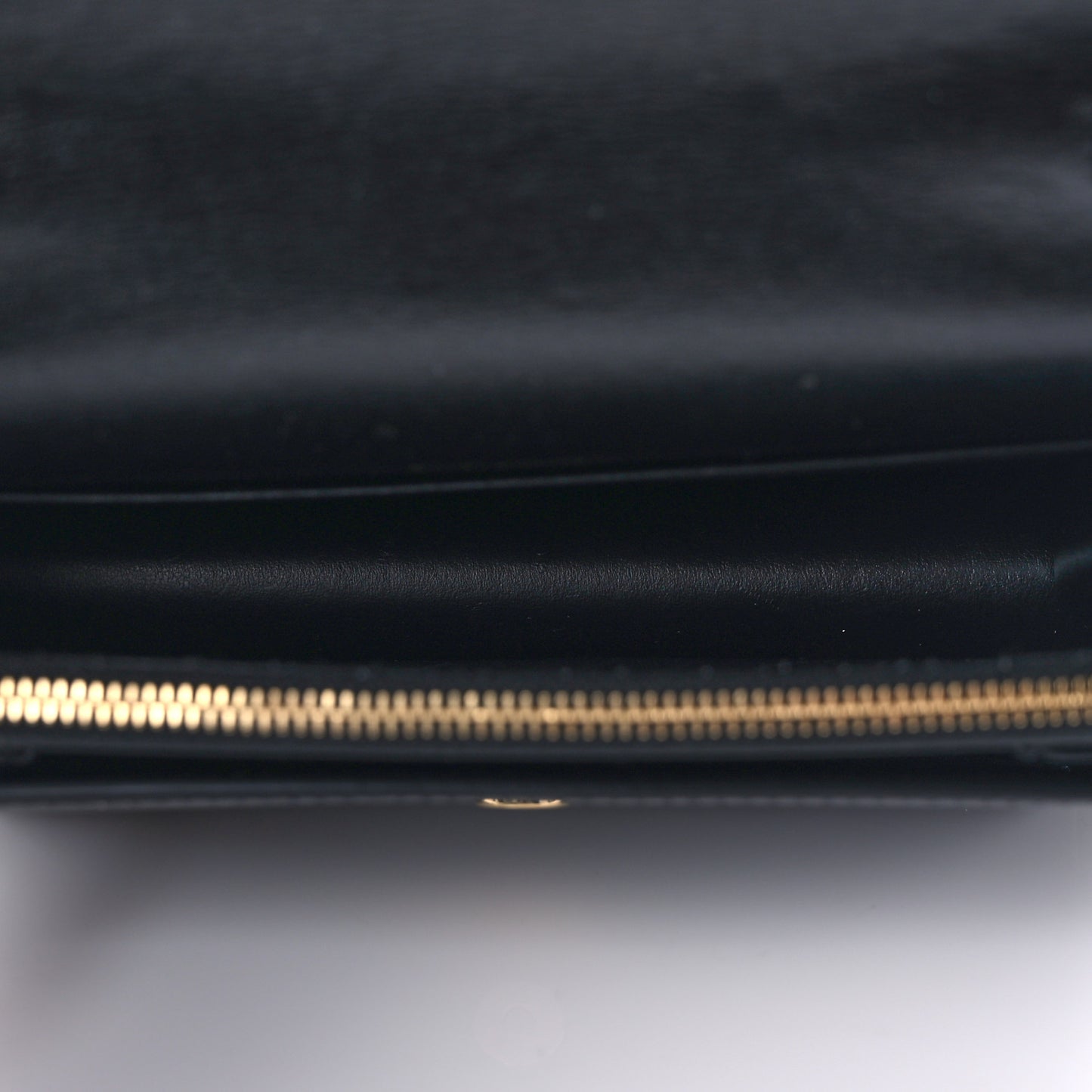Calfskin Monogram Sunset Chain Wallet Black