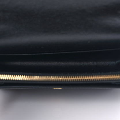 Saint Laurent Calfskin Monogram Sunset Chain Wallet Black 5 of 8