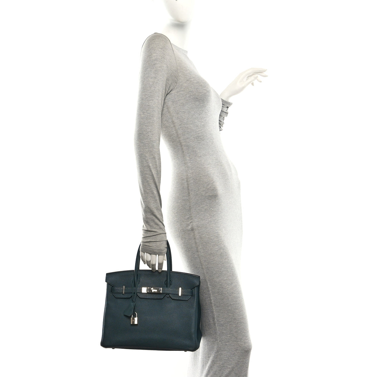 Hermes Togo Birkin 30 Vert Cypress 2 of 10