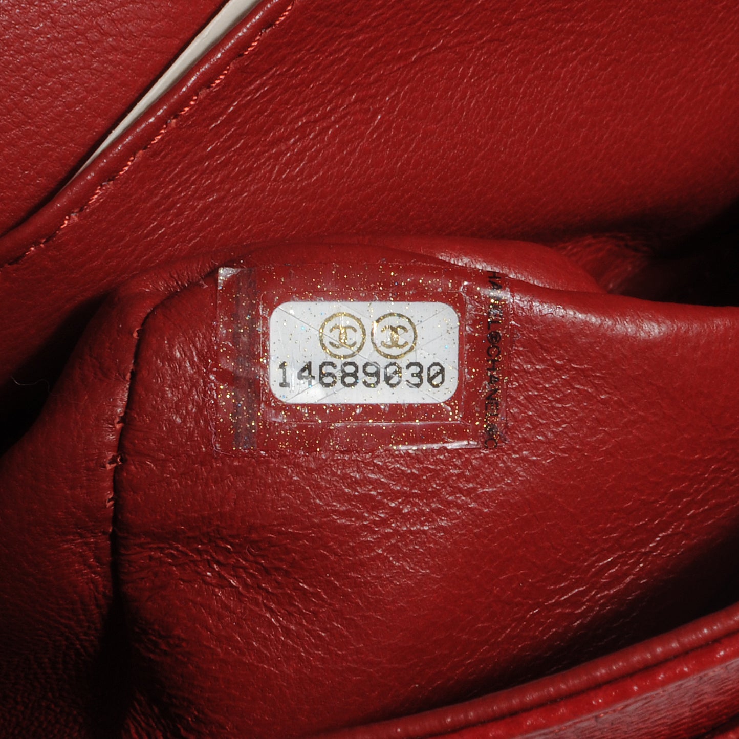 Caviar Quilted Medium Double Flap Red