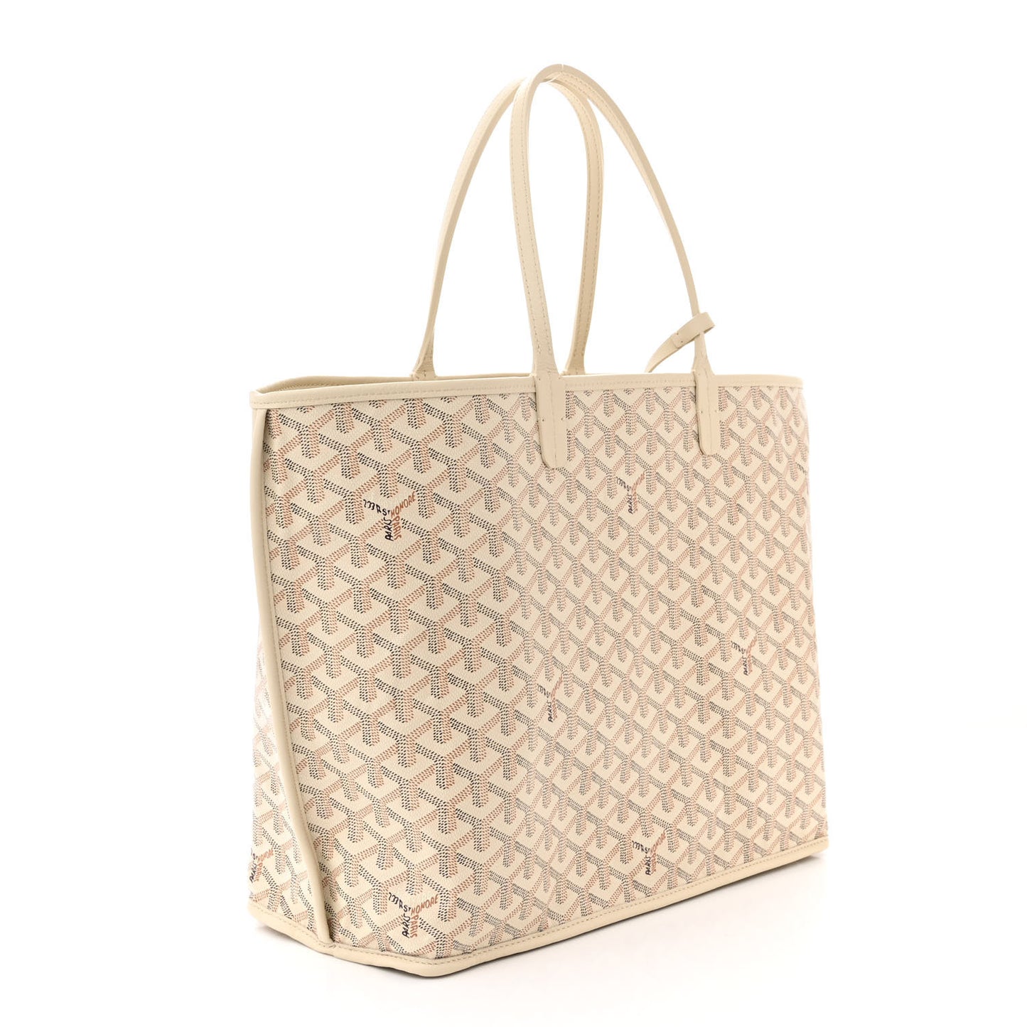 Goyardine Embroidered Seahorse Reversible Anjou PM Sand