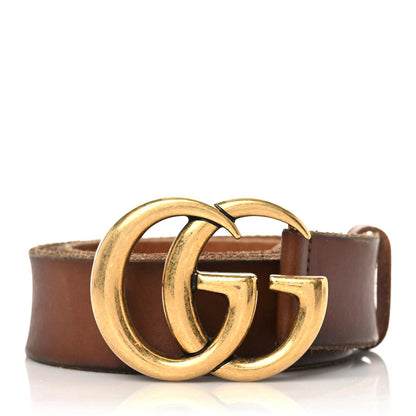 Gucci Faded Calfskin Double G 40mm Belt 95 38 Cuir 1 of 12