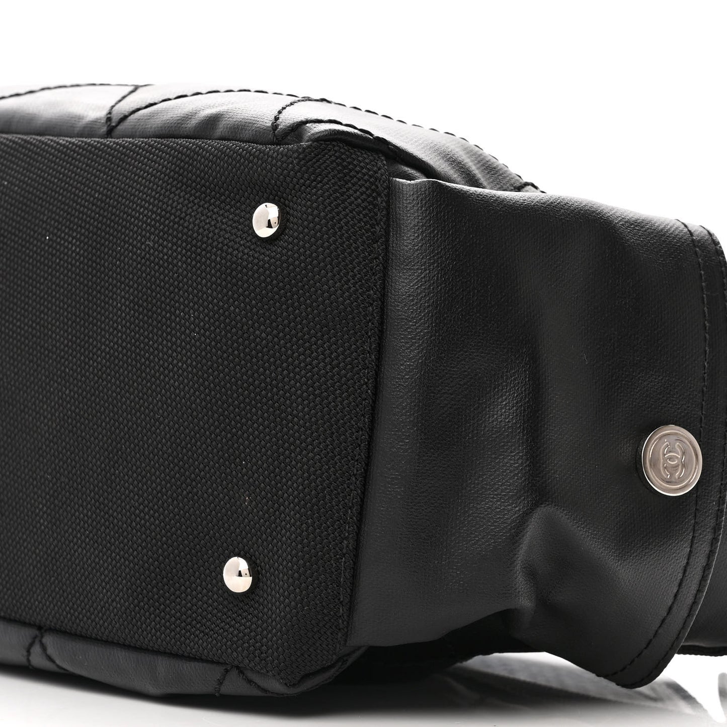 Coated Canvas Paris Biarritz Hobo Black