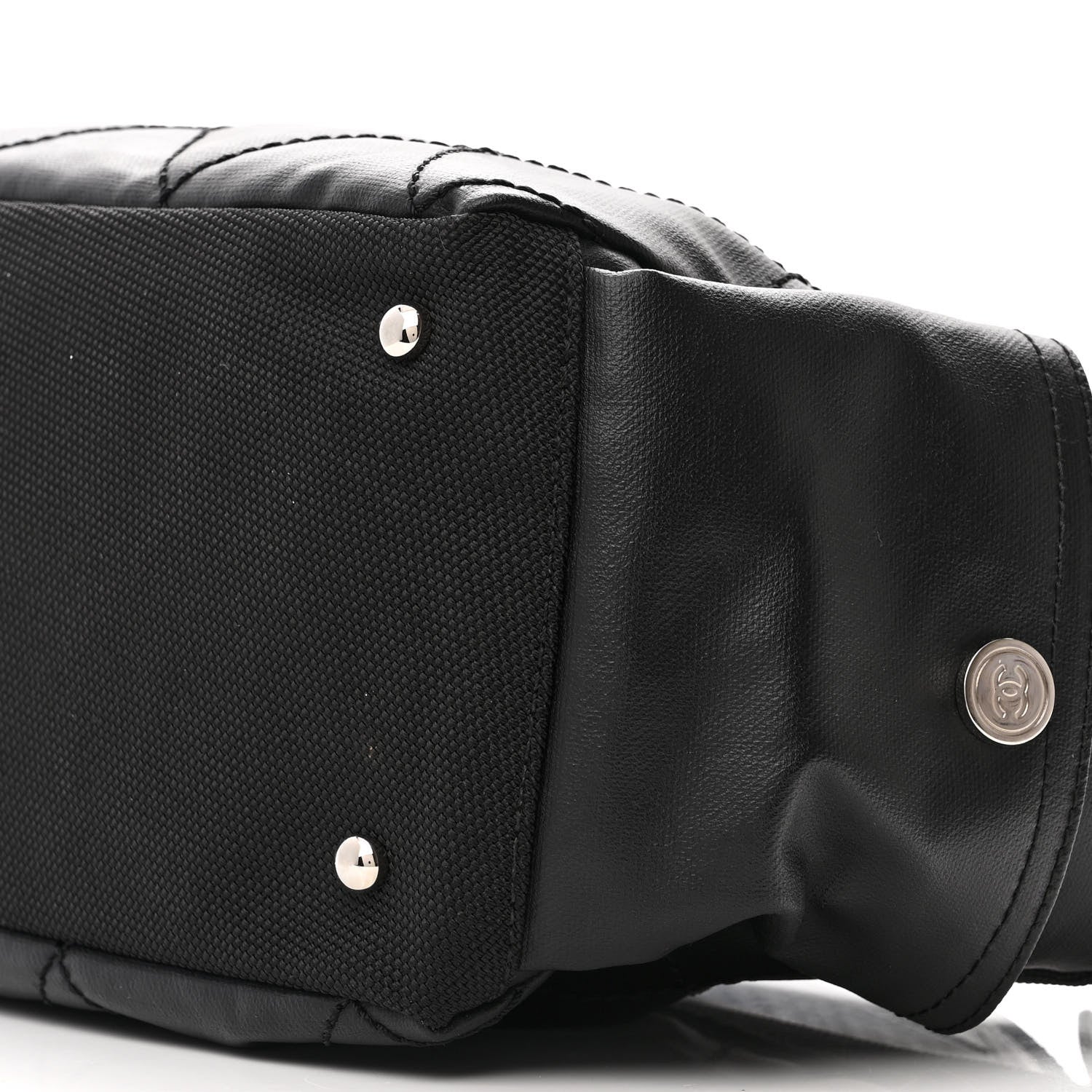 Chanel Coated Canvas Paris Biarritz Hobo Black 10 of 12