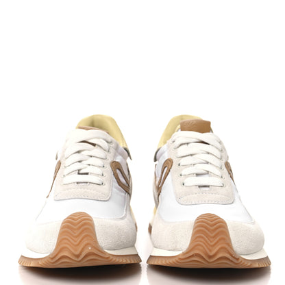 Loewe Nylon Suede Flow Runner Sneakers 37 White Medium Concealer 3 of 8