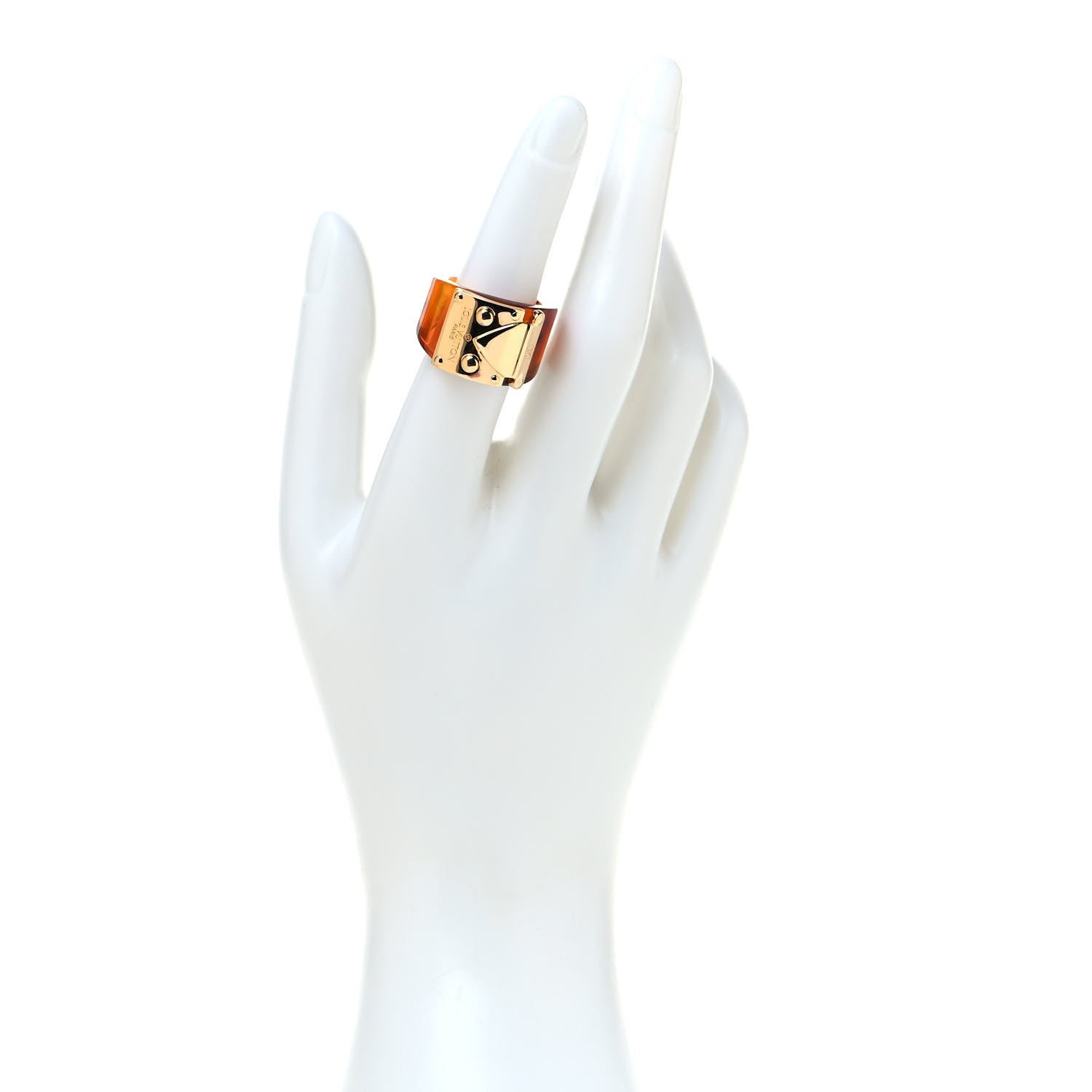 Louis Vuitton Lock Me Ring M Ecaille 2 of 5