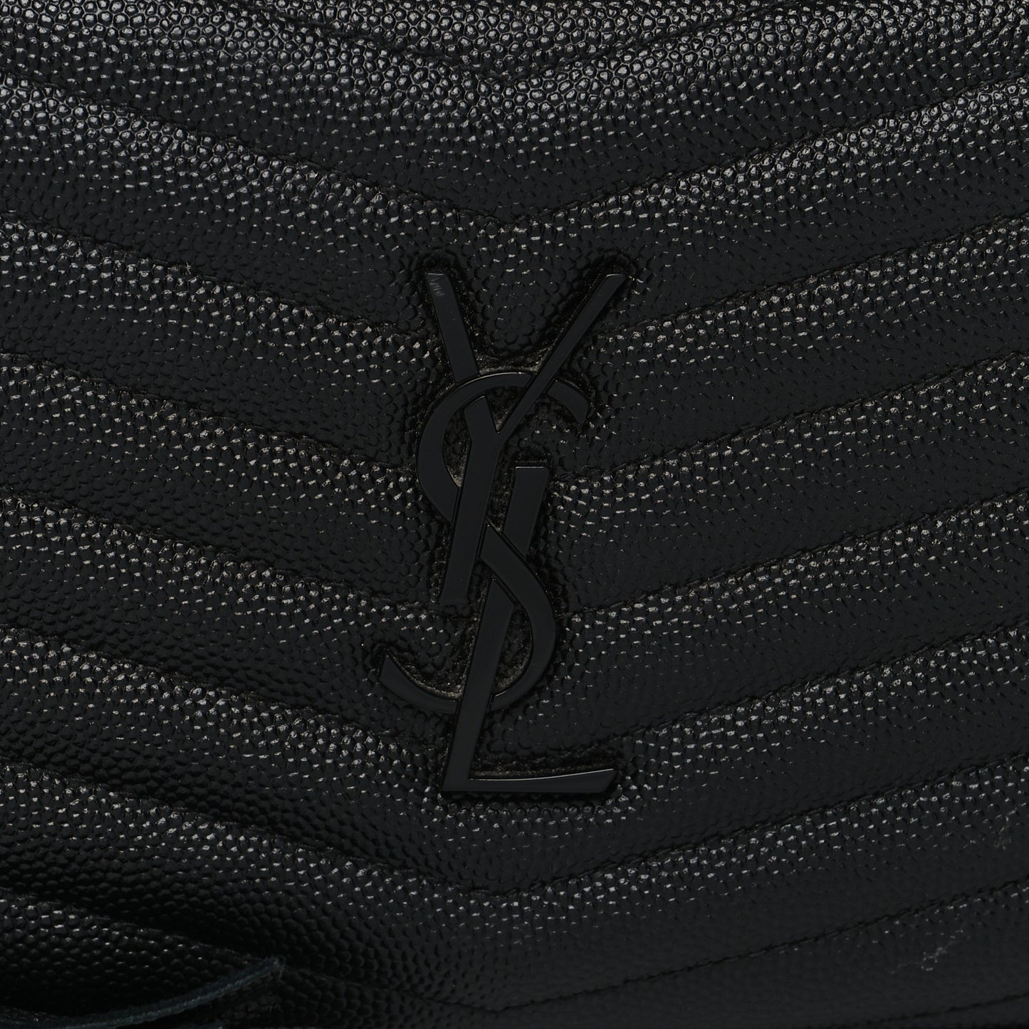Grain De Poudre Matelasse Monochrome Monogram Mini Lou Camera Bag Black
