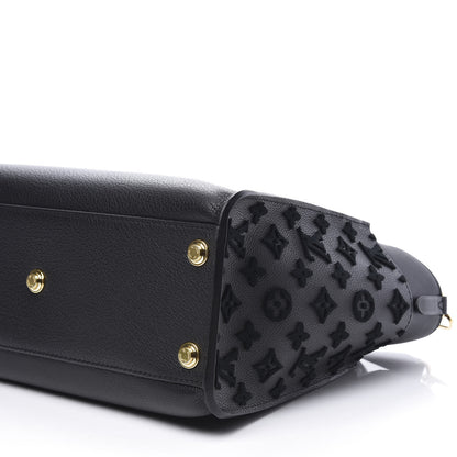 Louis Vuitton Calfskin Monogram Tufting On My Side Black 16 of 19