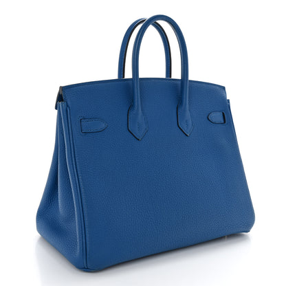 Hermes Togo Birkin 25 Bleu Zellige 3 of 15