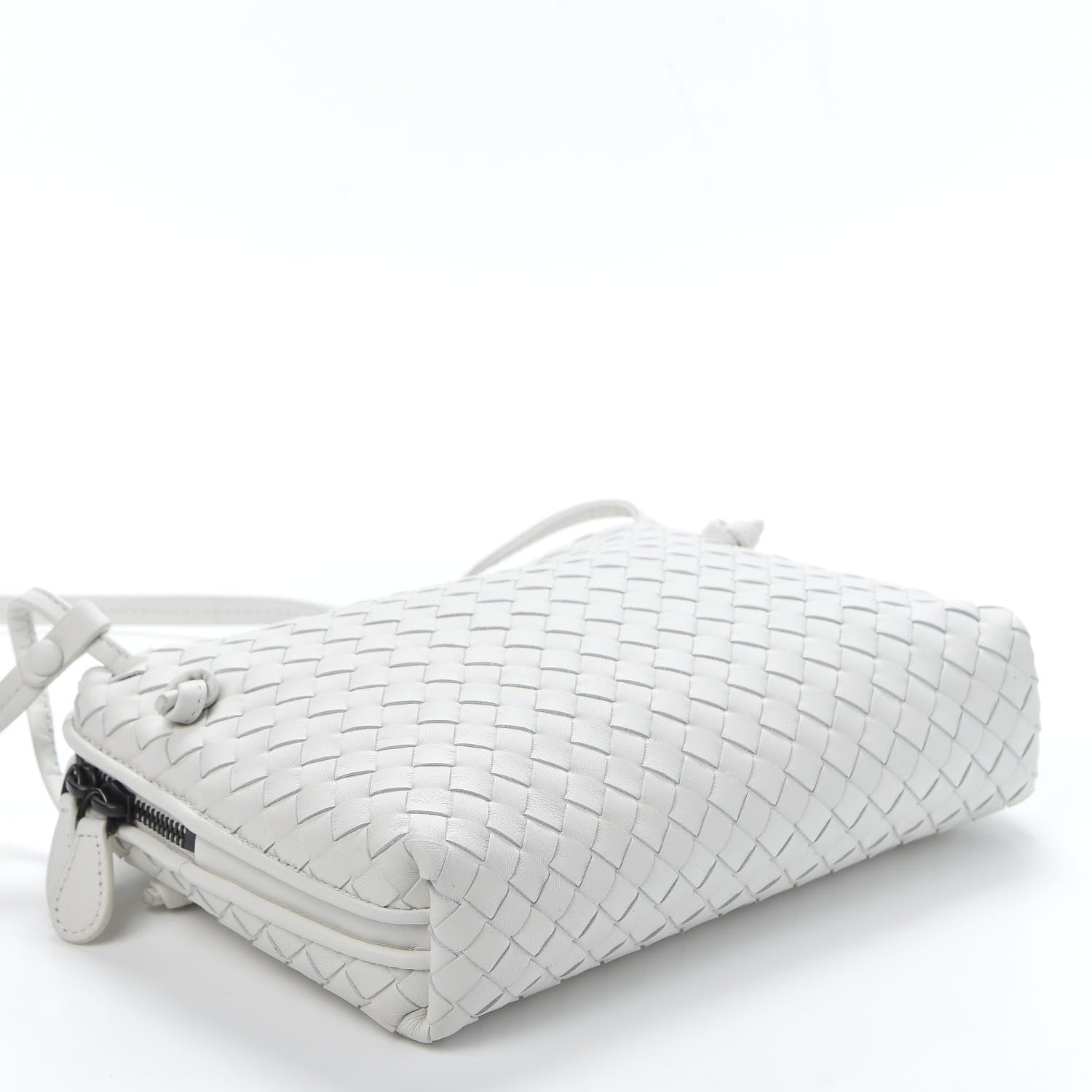 Bottega Veneta Nappa Intrecciato Pillow Crossbody Messenger White 3 of 8