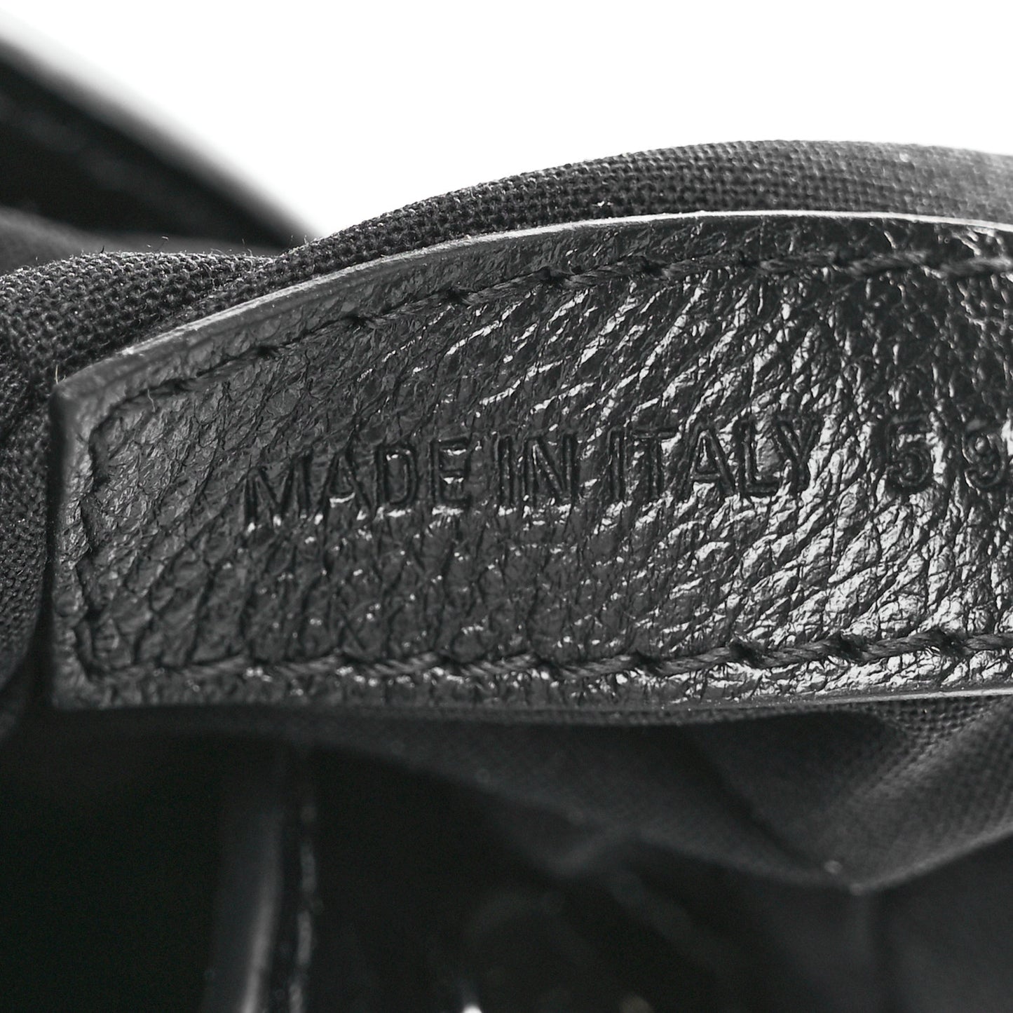 Calfskin Crocodile Embossed Logo Shopping Phone Holder Bag Black