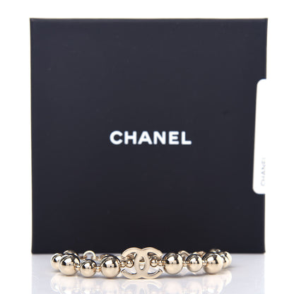 Chanel Metal Beaded CC Bracelet Gold 5 of 6
