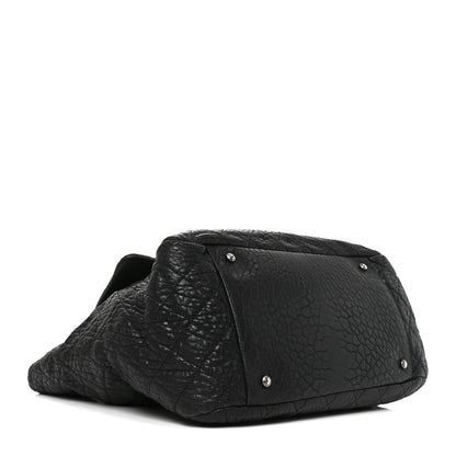Chanel Crumpled Lambskin Quilted Large Tote Black 3 of 9