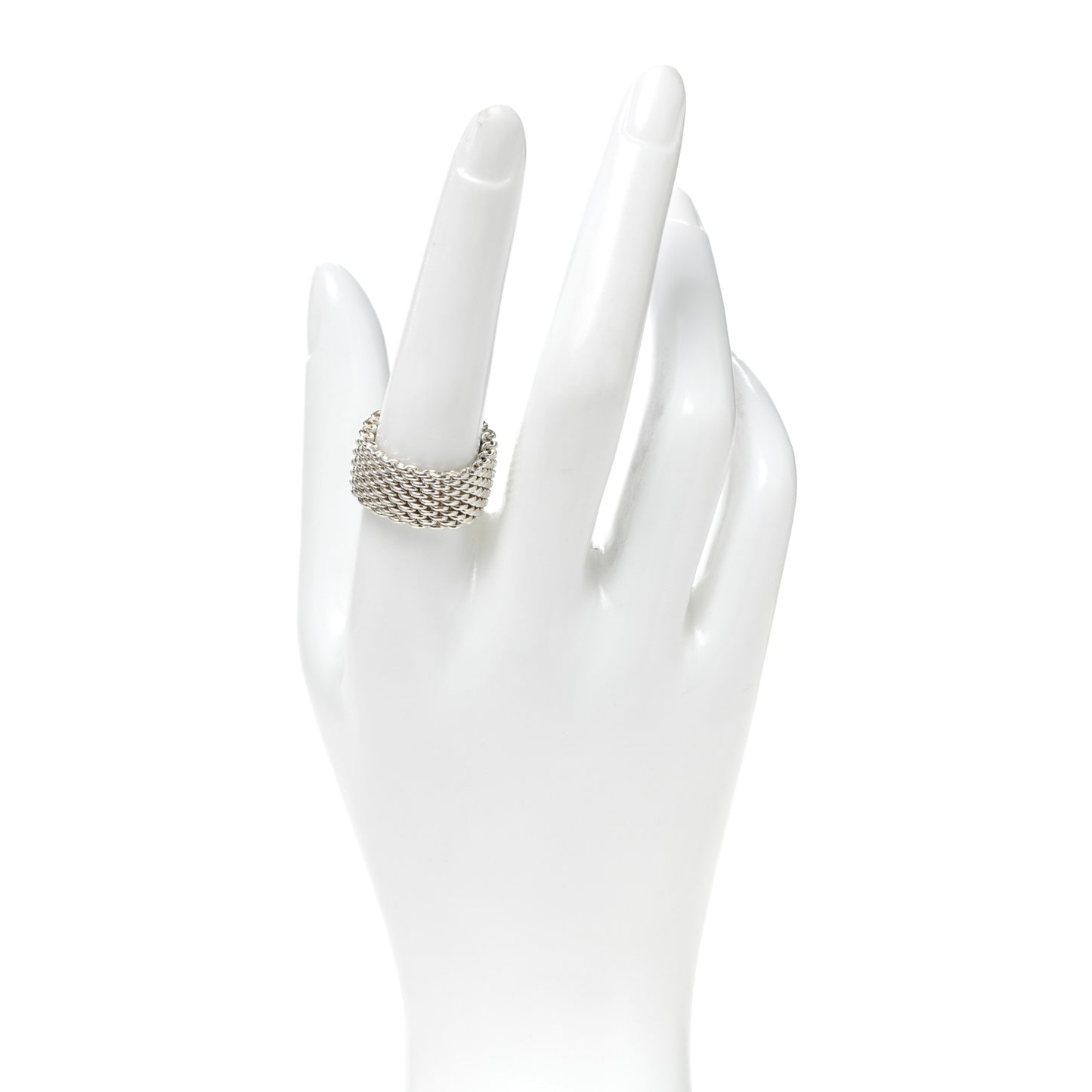 Sterling Silver Somerset Mesh Ring 58 8.25