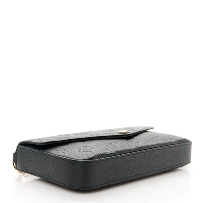 Louis Vuitton Empreinte Pochette Felicie Chain Wallet Black 5 of 15