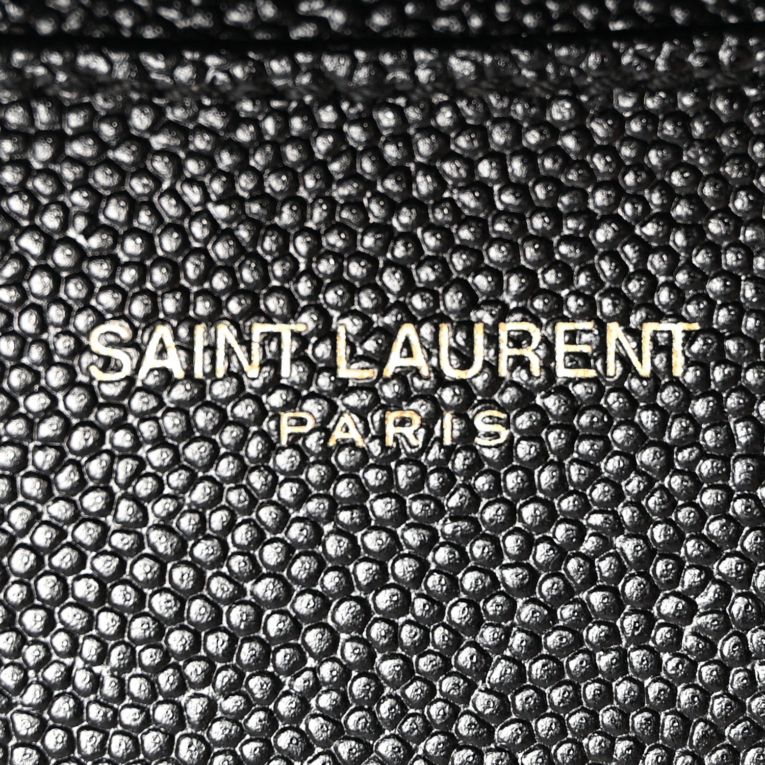 Saint Laurent Grain De Poudre Matelasse Chevron Monogram Flap Card Case Black Black 8 of 11