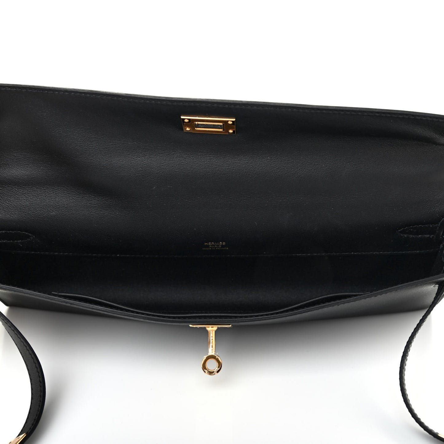 Swift Kelly Cut Clutch Pochette Black