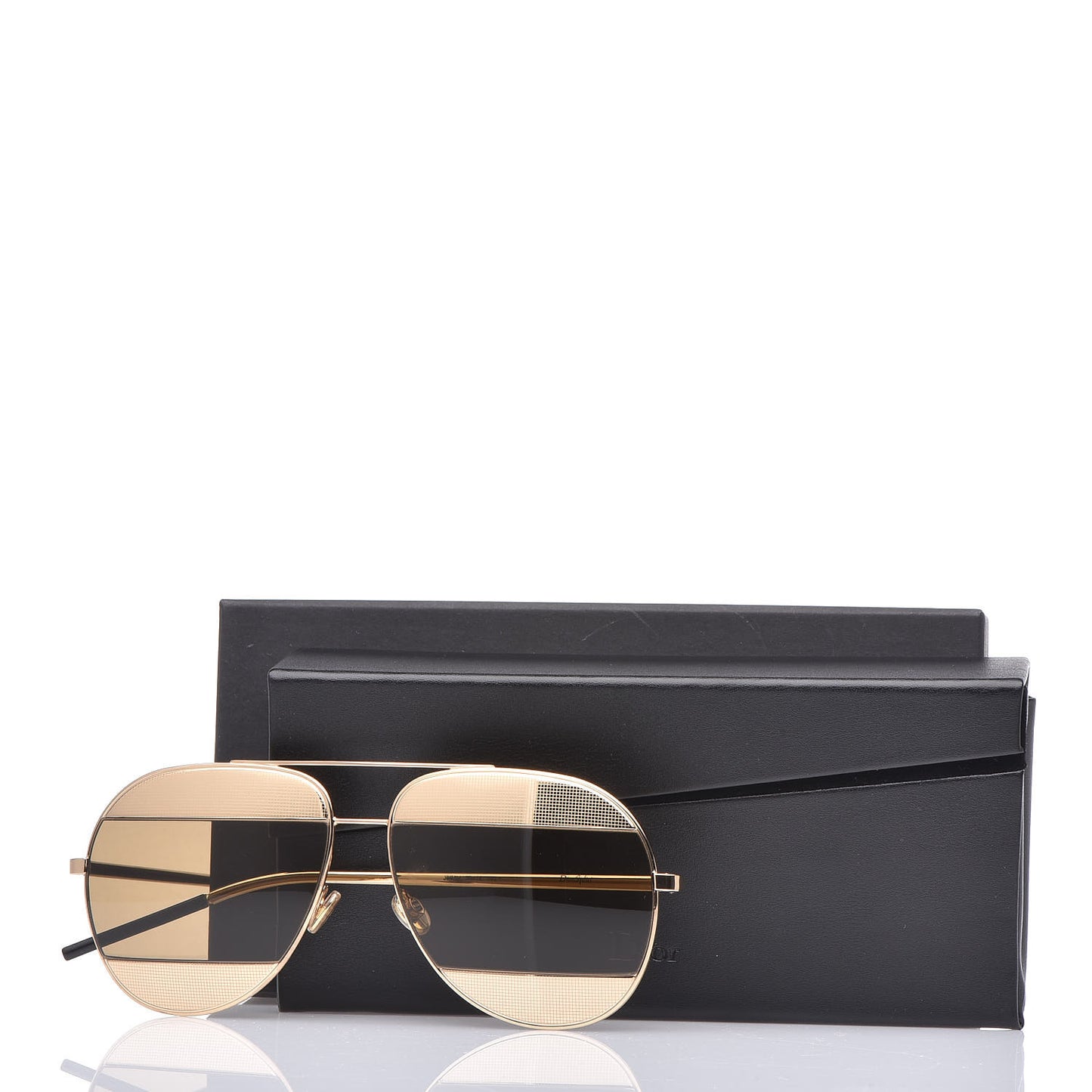 Split 1 Aviator Sunglasses Gold