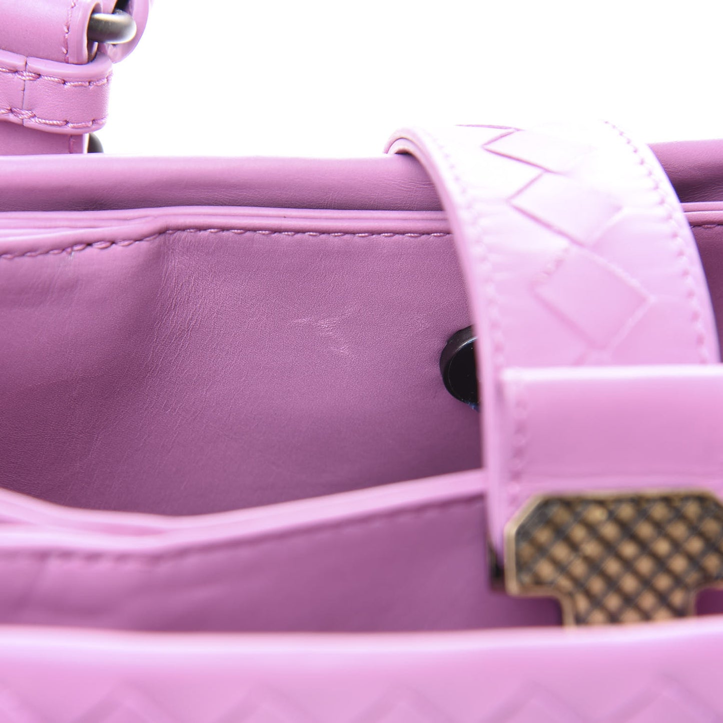 Light Calfskin Intrecciato Mini Roma Twilight