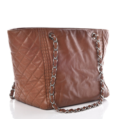 Chanel Calfskin On The Bund Shopping Tote Brown 3 of 14