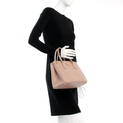 Prada Saffiano Small Galleria Double Zip Tote Cammeo 3 of 9
