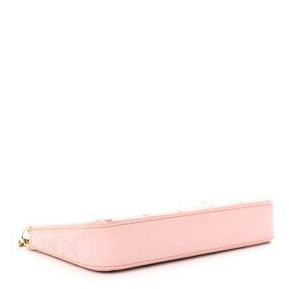 Christian Louboutin Calfskin Loubinthesky Perforated Shoulder Bag Pink 4 of 11