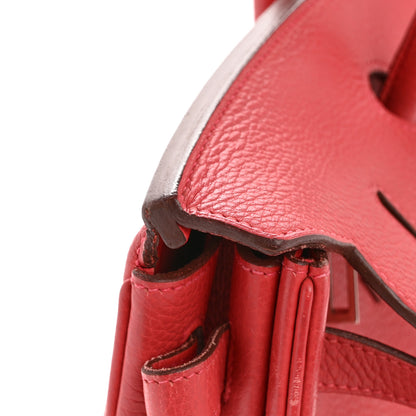 Hermes Taurillon Clemence Birkin 40 Rouge Venetian 13 of 15