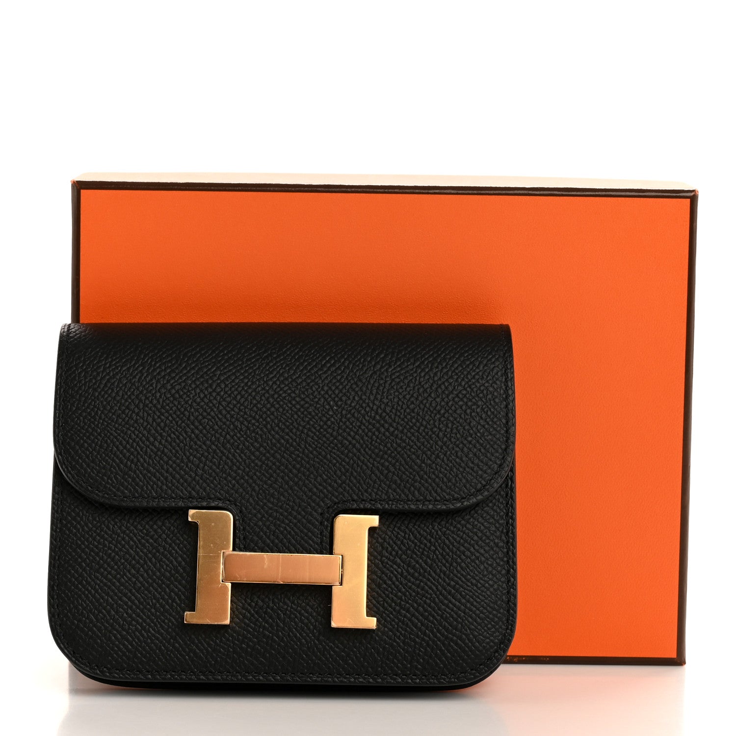 Hermes Epsom Constance Slim Wallet Black 8 of 8