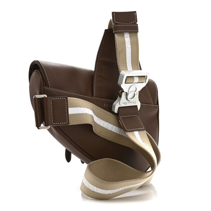 Christian Dior Grained Calfskin Kim Jones Saddle Bag Brown 3 of 10