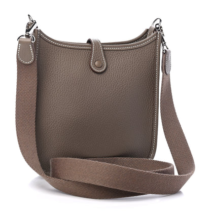 Hermes Taurillon Clemence Evelyne TPM Etoupe 3 of 10