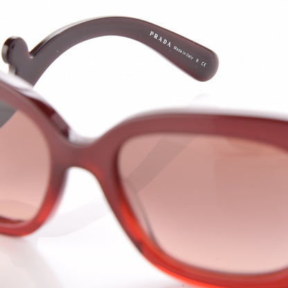 Prada Acetate Baroque Sunglasses SPR 27O Red 6 of 7