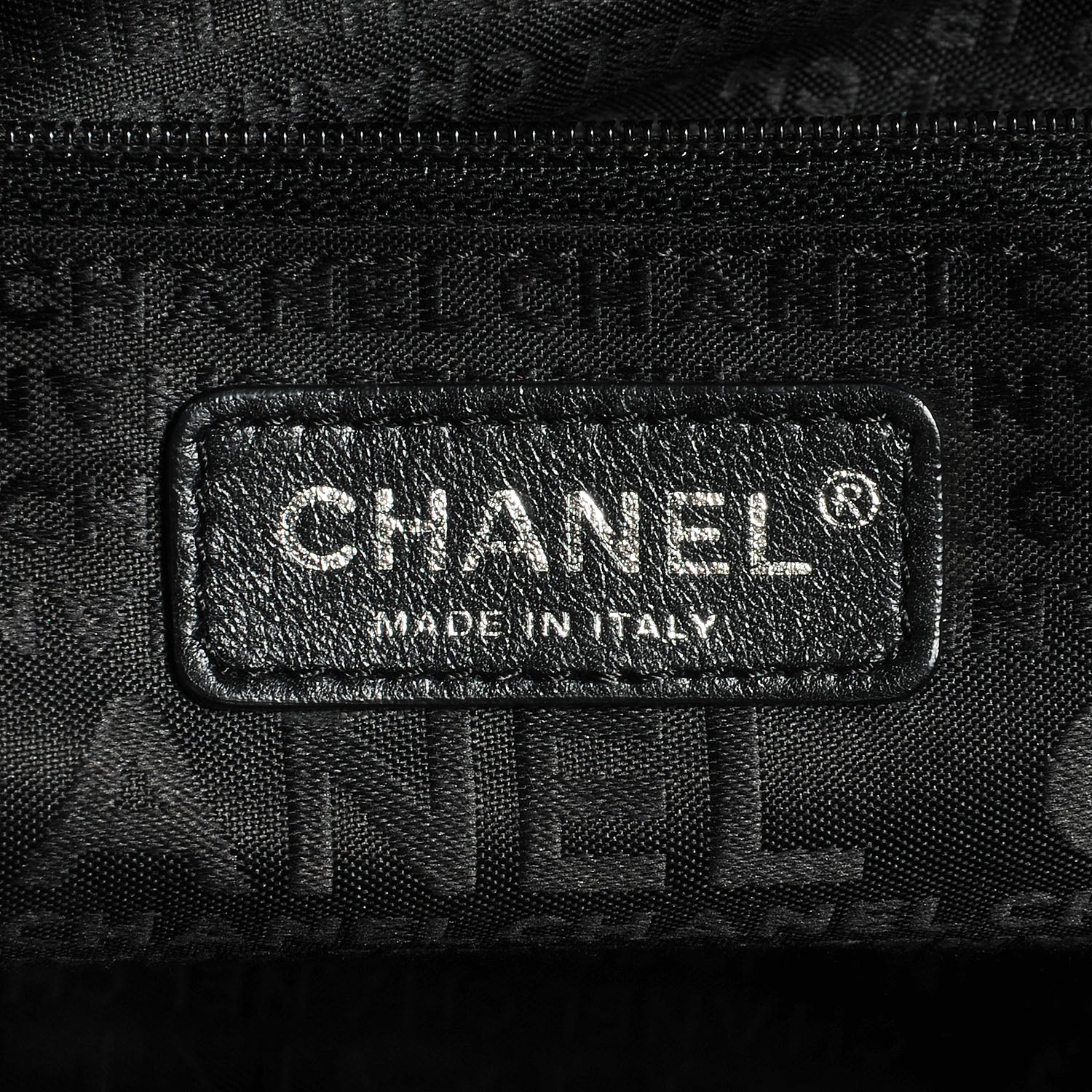 Chanel Calfskin Mademoiselle Lock Cerf Shopper Tote Black 6 of 8