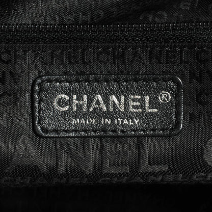 Chanel Calfskin Mademoiselle Lock Cerf Shopper Tote Black 6 of 8