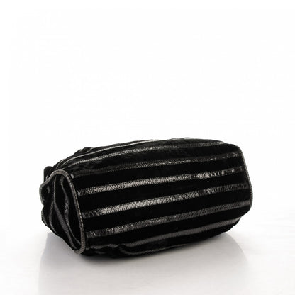 Jimmy Choo Velvet Snakeskin Ramona Black 4 of 7
