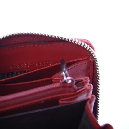 Gucci Guccissima Web Zip Around Wallet Red 7 of 8