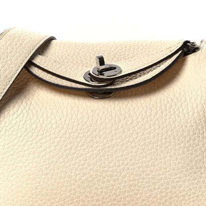 Hermes Taurillon Clemence Mini Lindy 20 Nata 15 of 27