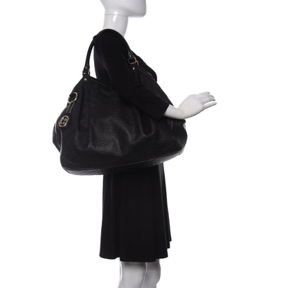 Gucci Guccissima Large Sukey Tote Black 2 of 9