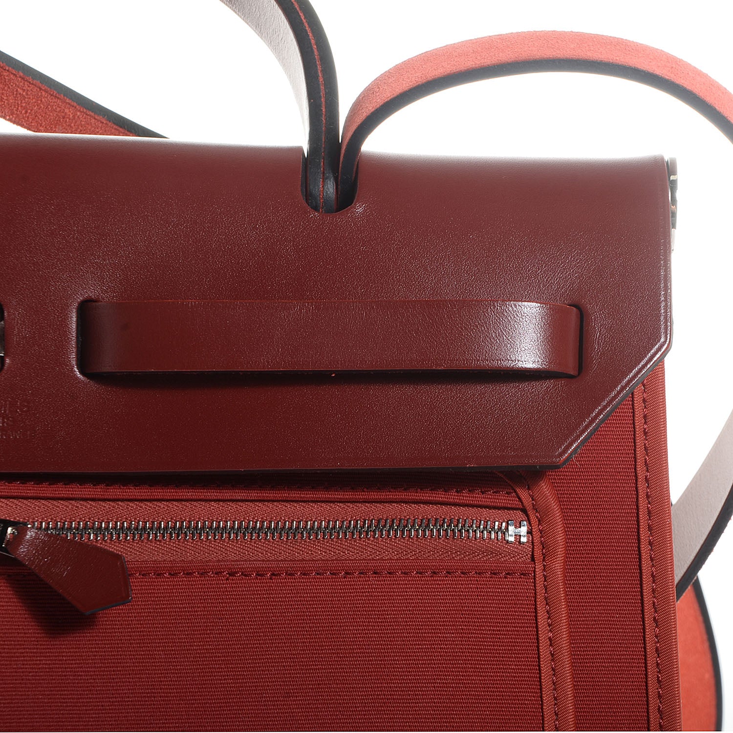 Hermes Toile Herbag Zip 31 PM Rouge H 11 of 12