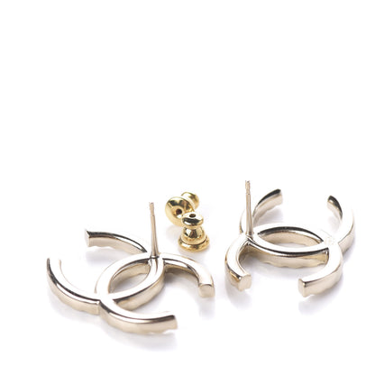 Chanel Baguette Crystal High Society CC Earrings Gold 3 of 5