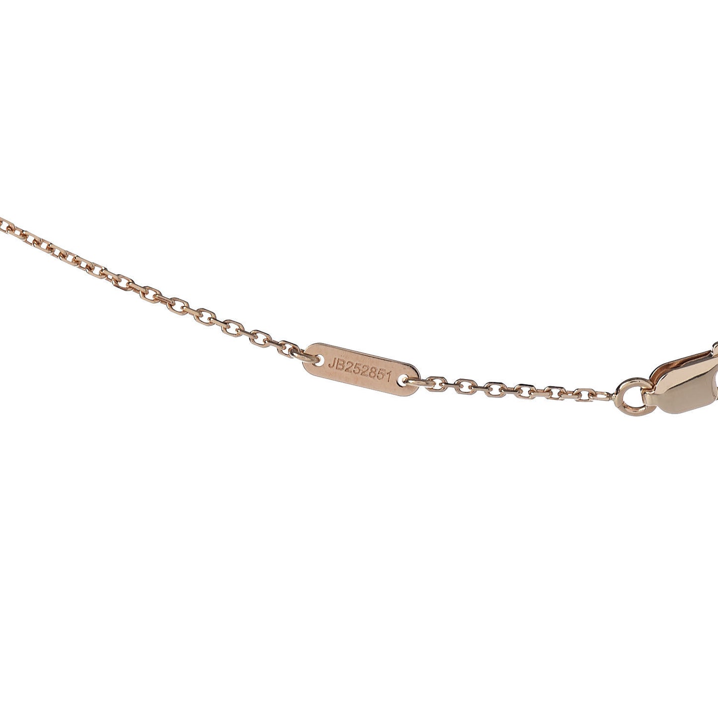 18K Yellow Gold Mother of Pearl Sweet Alhambra Pendant Necklace