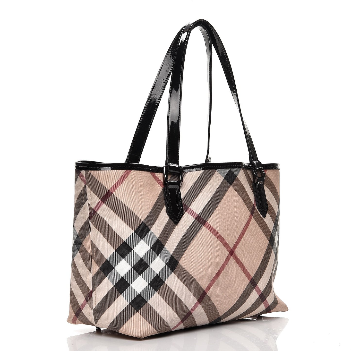 Supernova Check Small Nickie Tote Black
