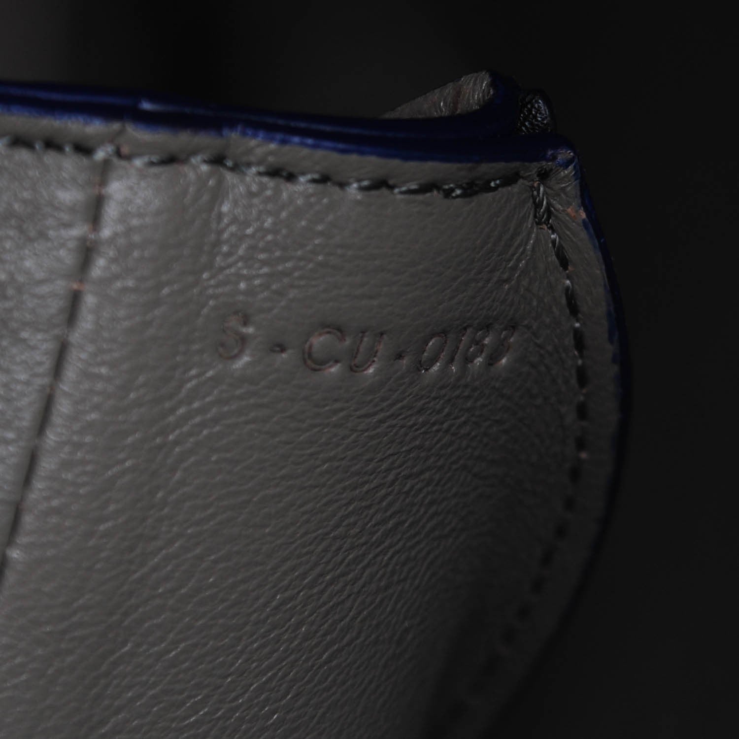 Celine Calfskin Suede All Soft Shoulder Bag Indigo 8 of 9