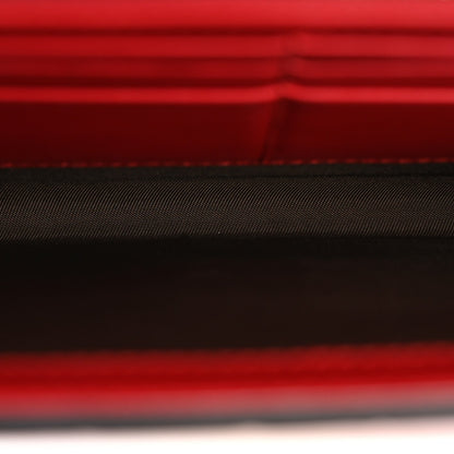 Gucci Guccissima Padlock Clutch Hibiscus Red 4 of 11