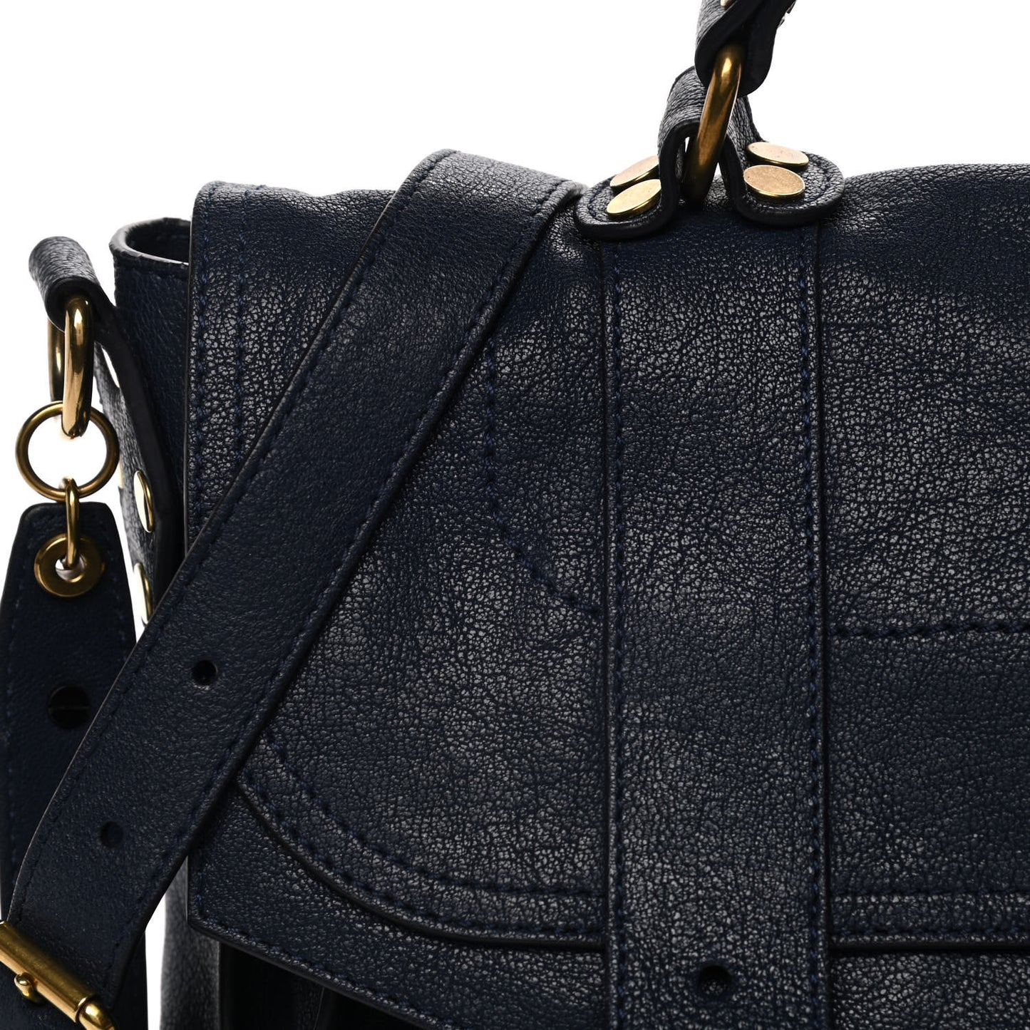 Lambskin Medium PS1 Satchel Midnight