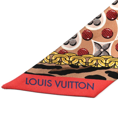 Louis Vuitton Silk Monogram Bubblegram BB Bandeau Beige 2 of 4