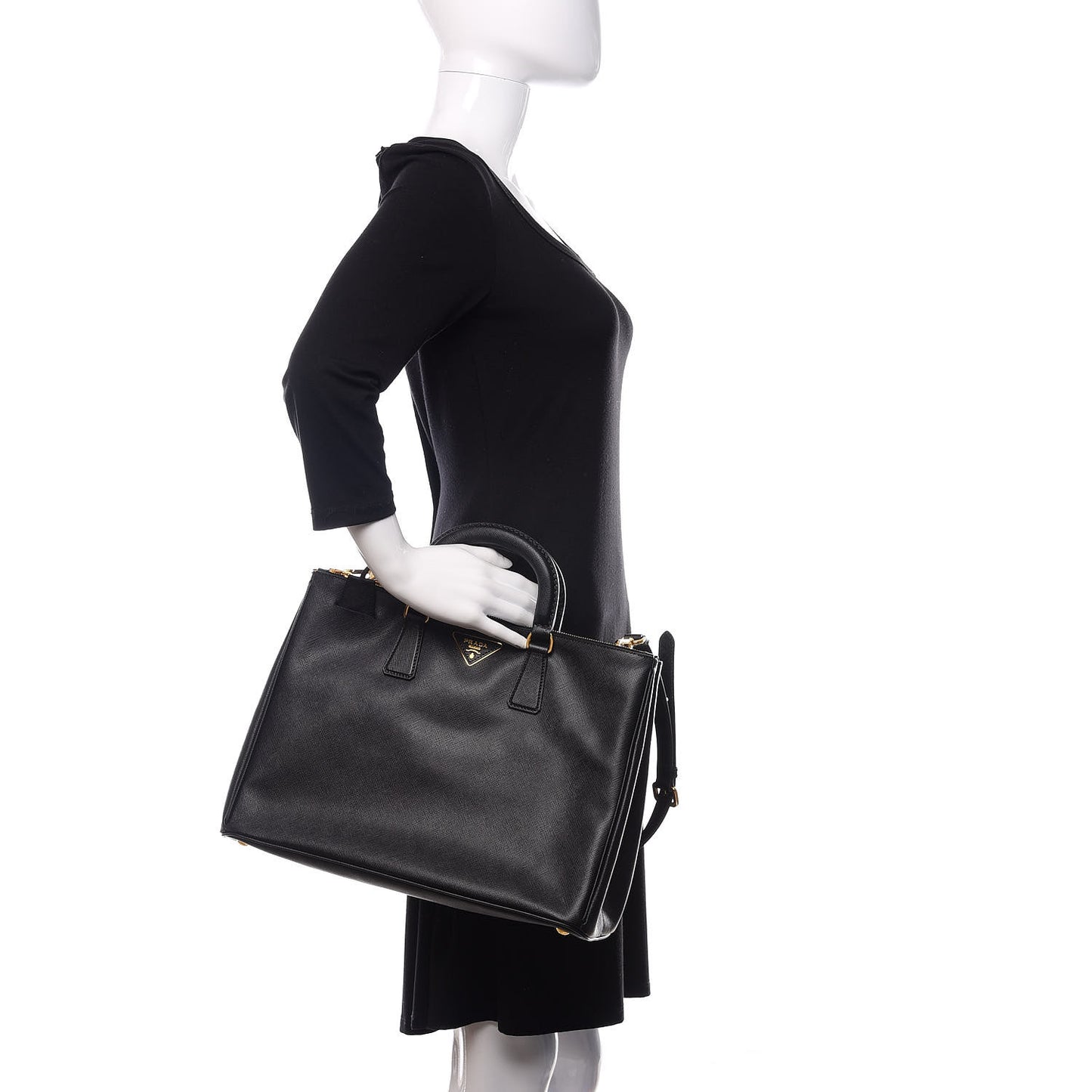 Saffiano Lux Executive Tote Black
