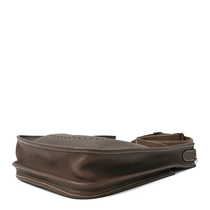 Hermes Taurillon Clemence Evelyne III GM Etoupe 9 of 11