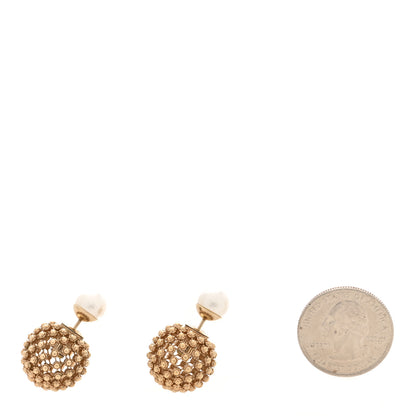 Christian Dior Pearl Mise En Dior Tribales Earrings Gold 2 of 5