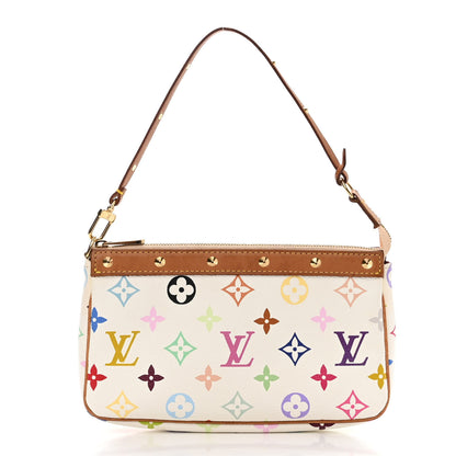 Louis Vuitton Monogram Multicolor Pochette Accessories White 1 of 10